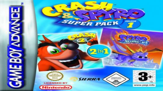 2 In 1 - Spyro - Season Of Ice & Crash Bandicoot 2 - N-Tranced