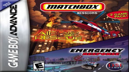 2 In 1 - Matchbox Missions - Emergency Response Air, Land & Sea Rescue