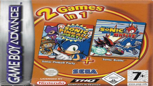 2 In 1 - Sonic Advance & Sonic Pinball Party (EU)