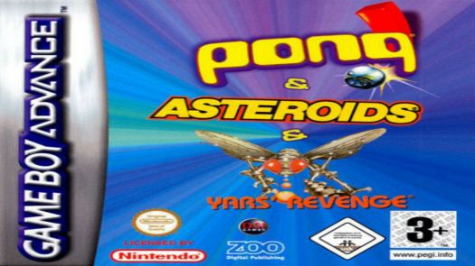 3 In 1 - Yar's Revenge Pong Asteroids GBA