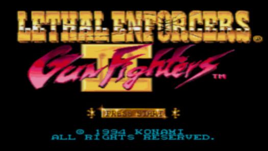 Lethal Enforcers II - Gun Fighters (U)