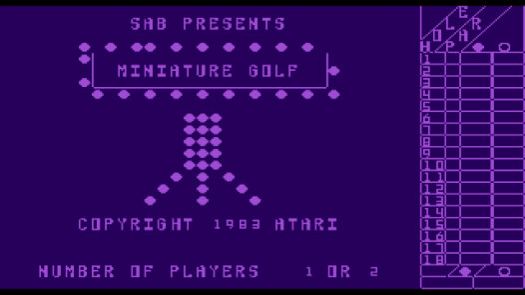 Miniature Golf (1983) (Atari)