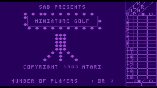 Miniature Golf (1983) (Atari)