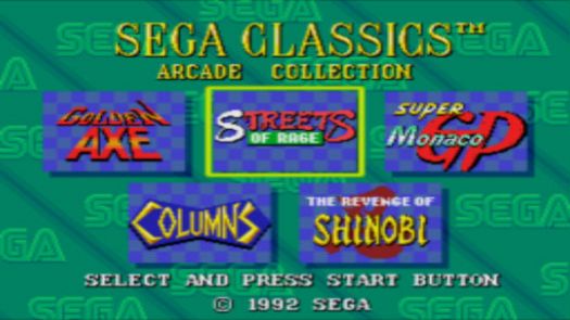 Sega Classics 5-in-1 (U)