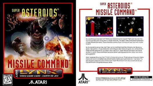 Super Asteroids, Missile Command