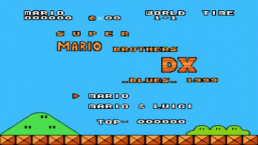 Super Mario Bros DX Blues (SMB1 Hack)