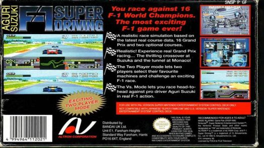Suzuki Aguri No F-1 Super Driving