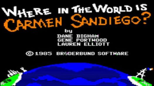 Where In The World Is Carmen Sandiego (Disk 1 Of 1 Side A)